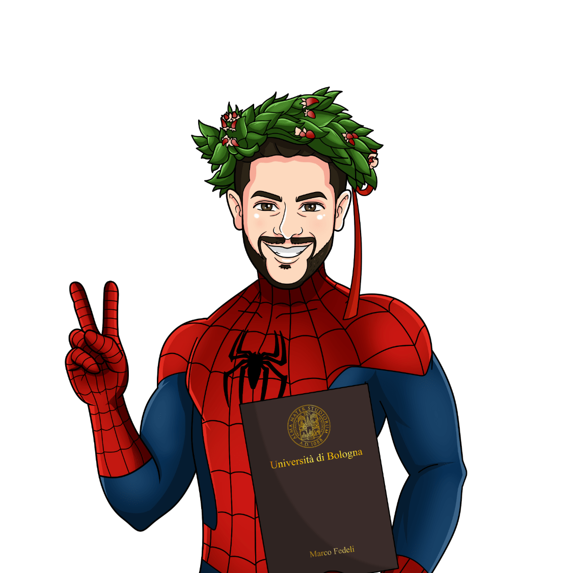 Portrait personnalisé Cadeau de diplôme - Transformez-vous en super-héros !