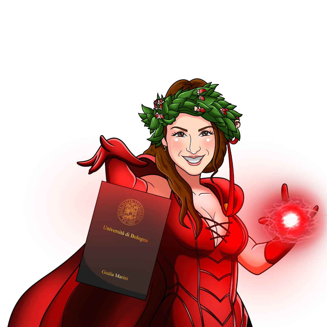 Portrait personnalisé Cadeau de diplôme - Transformez-vous en super-héros !