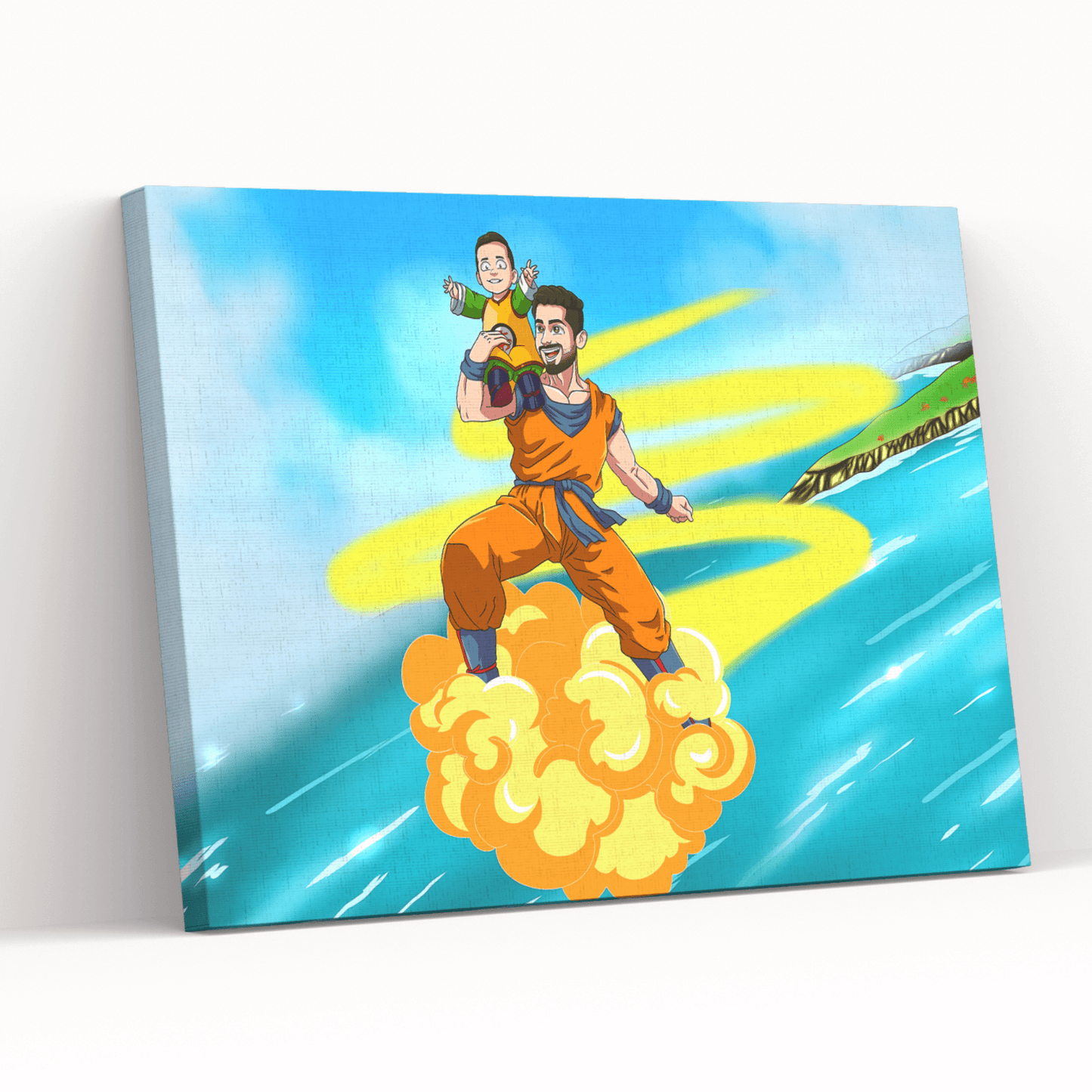 Aangepast Portret Wordt Super Saiyan