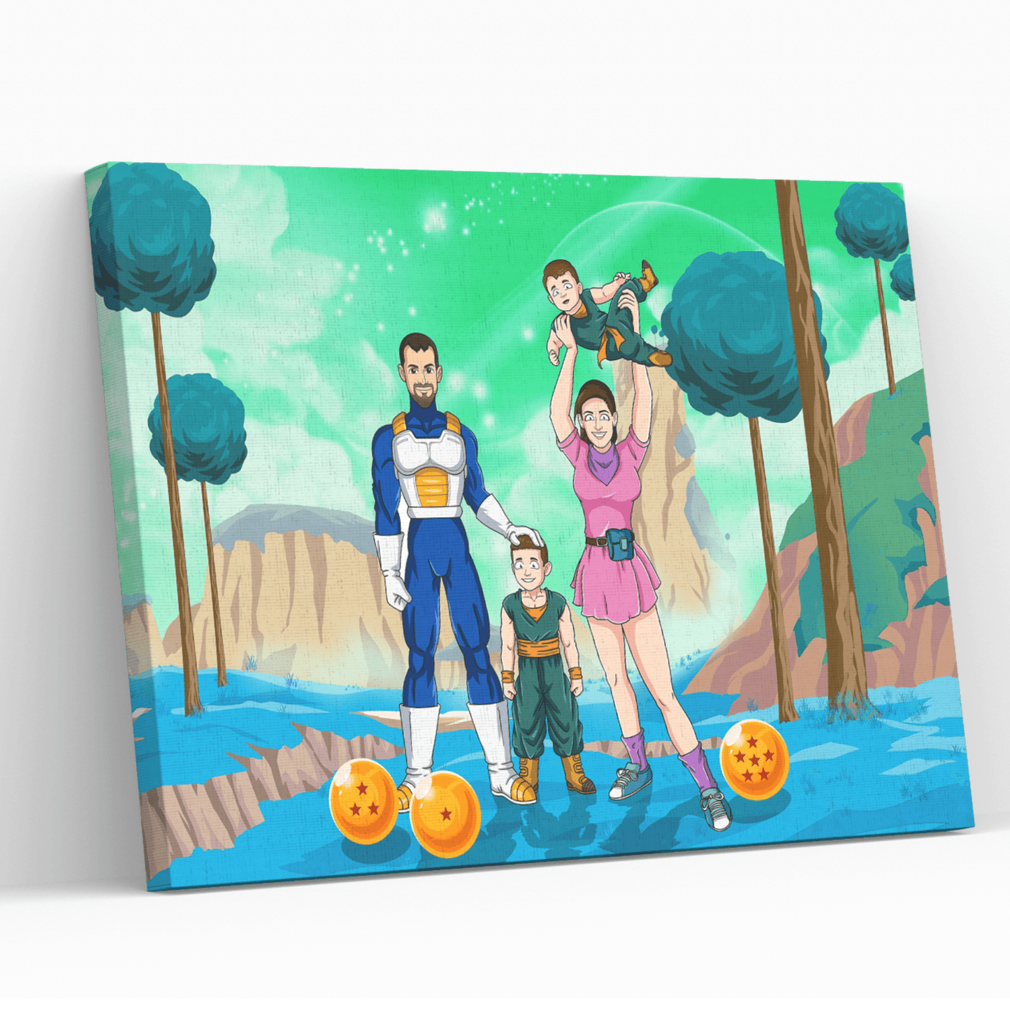 Aangepast Portret Wordt Super Saiyan