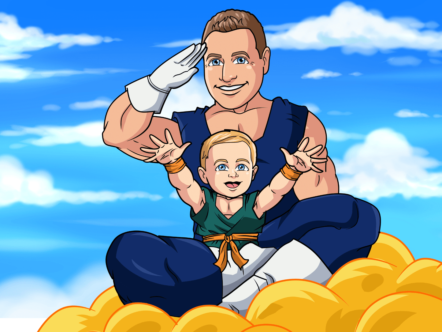 Aangepast Portret Wordt Super Saiyan