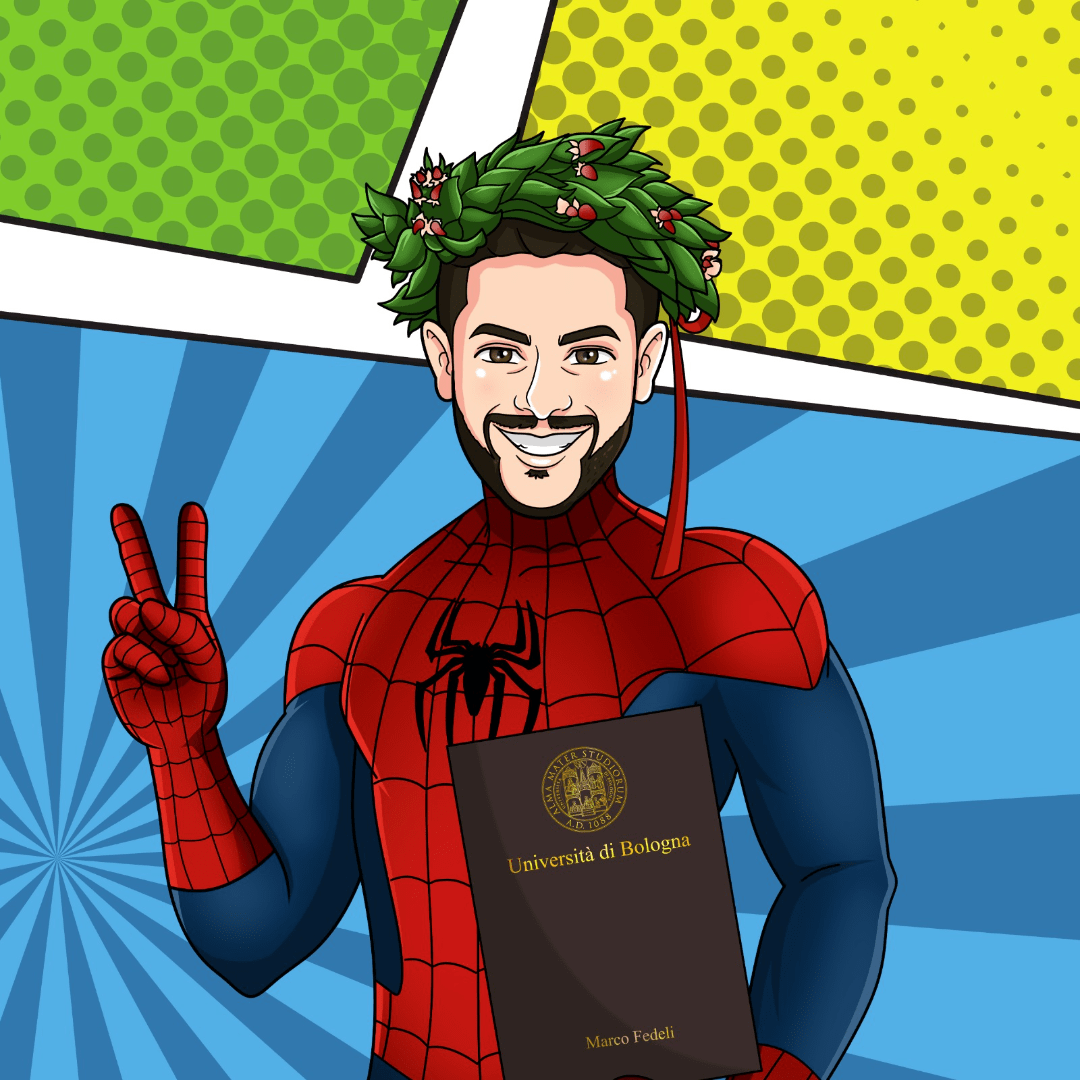 Portrait personnalisé Cadeau de diplôme - Transformez-vous en super-héros !