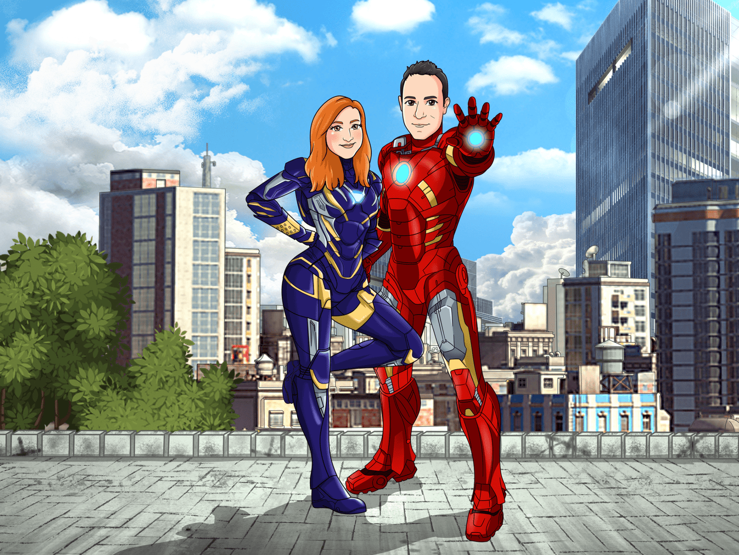 Portrait personnalisé Cadeau de diplôme - Transformez-vous en super-héros !