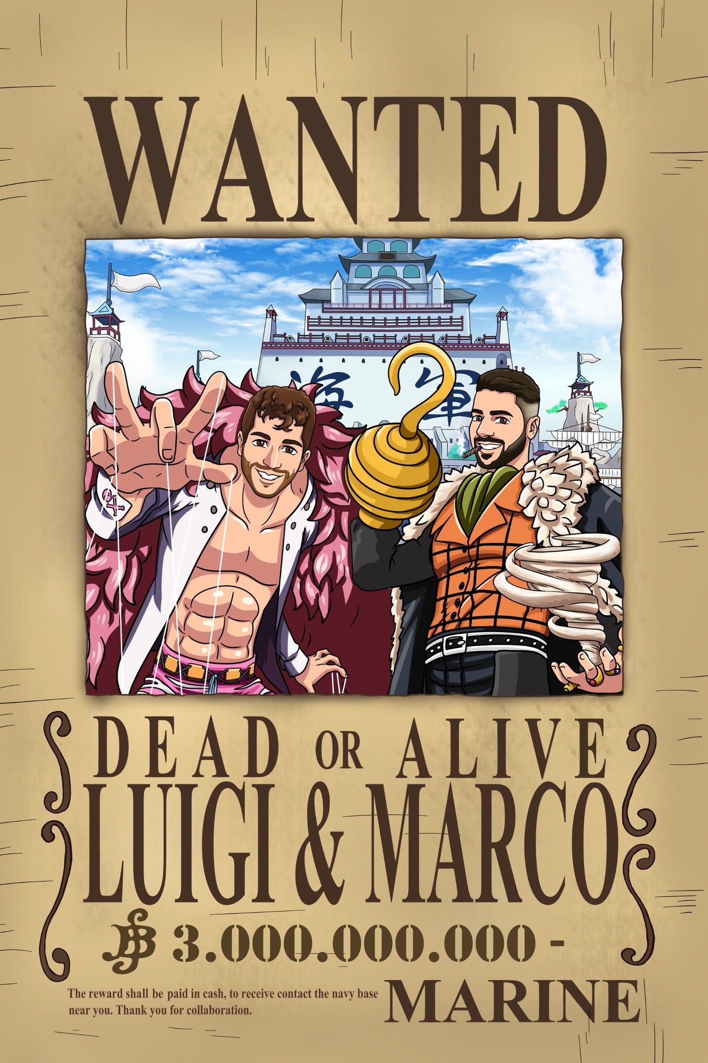 Aangepast Portret One Piece