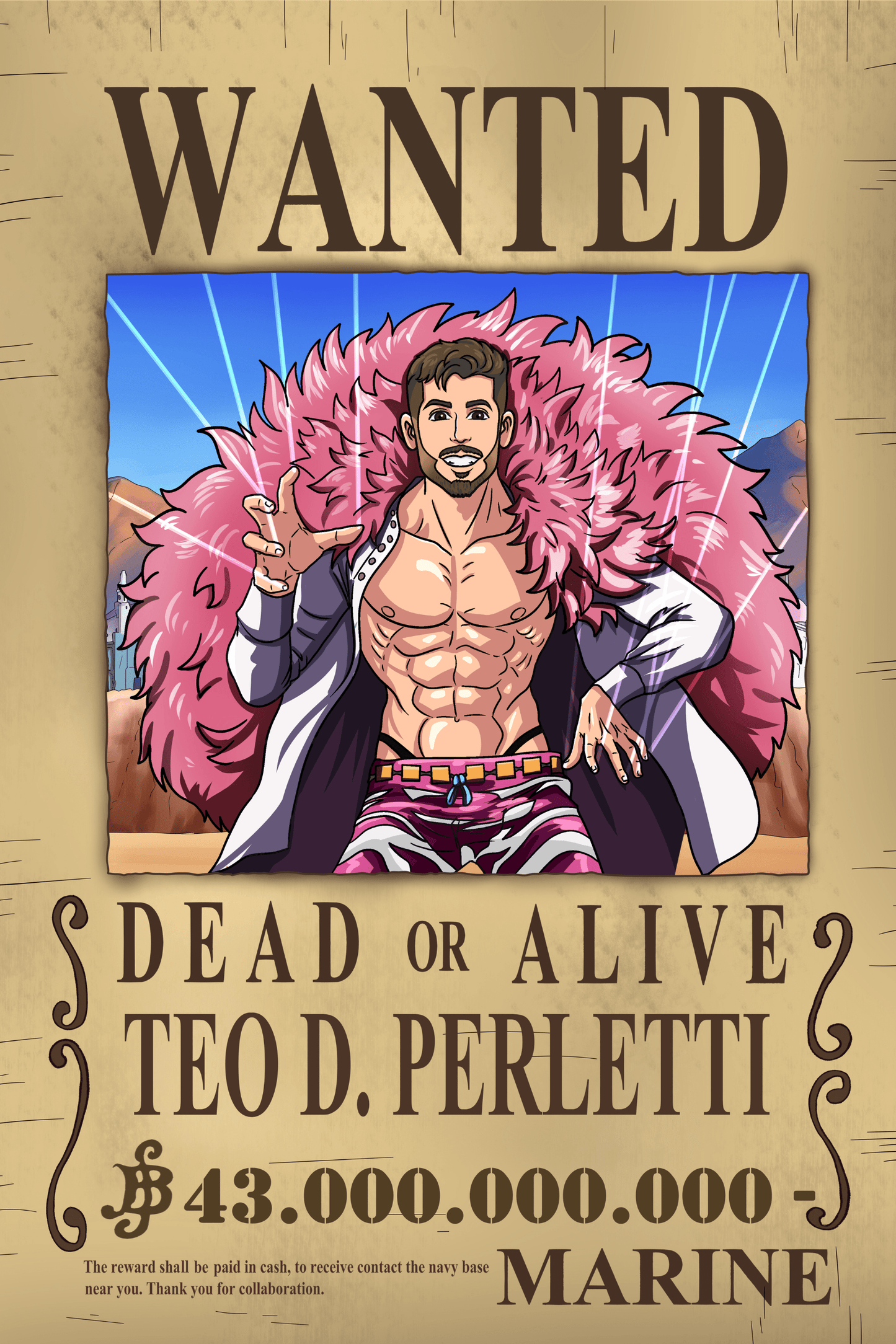 Aangepast Portret One Piece