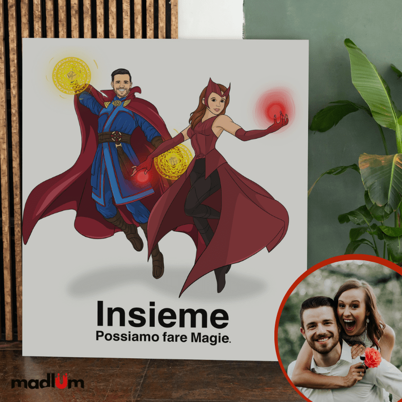 Portrait personnalisé Cadeau de diplôme - Transformez-vous en super-héros !