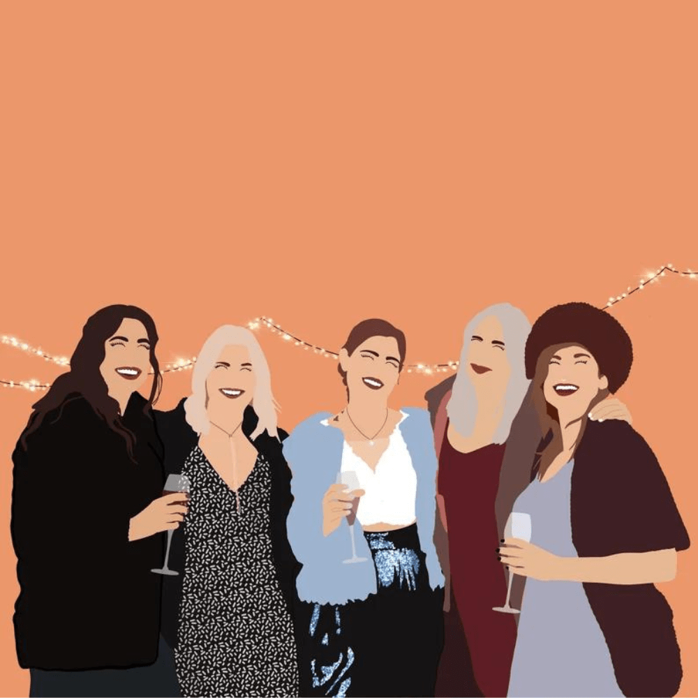 Illustration personnalisée portrait sans visage