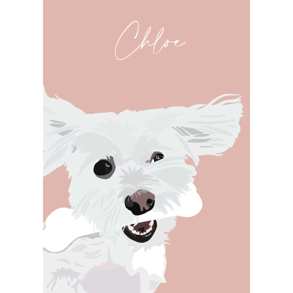 Illustration personnalisée portrait sans visage