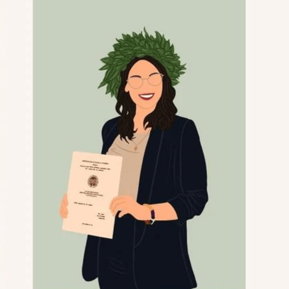 Illustration personnalisée portrait sans visage