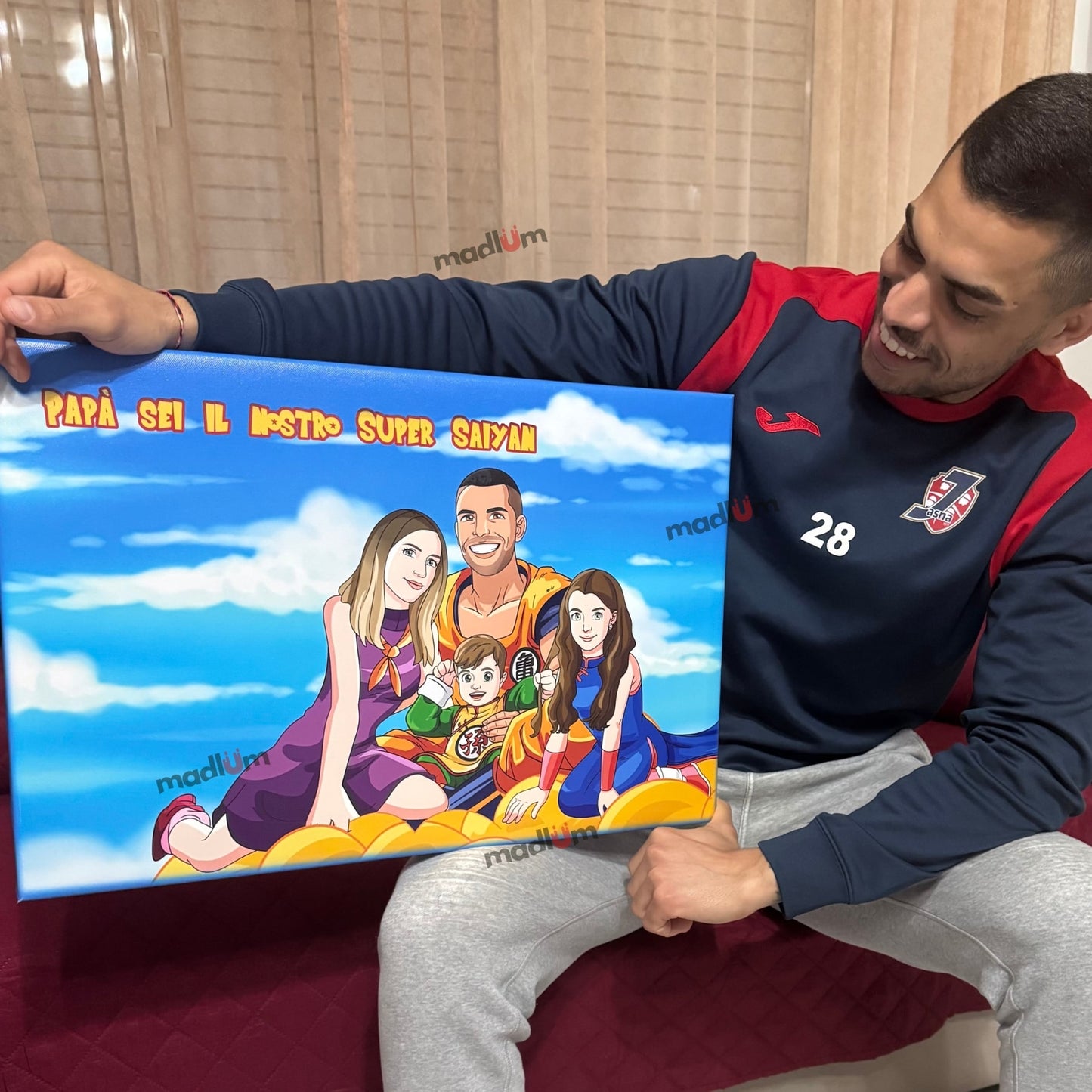 Aangepast Portret Wordt Super Saiyan