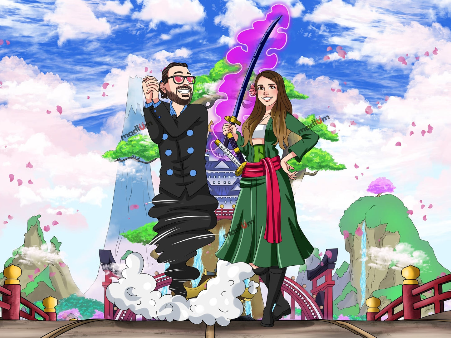 Aangepast One Piece Volledig Lichaam Portret