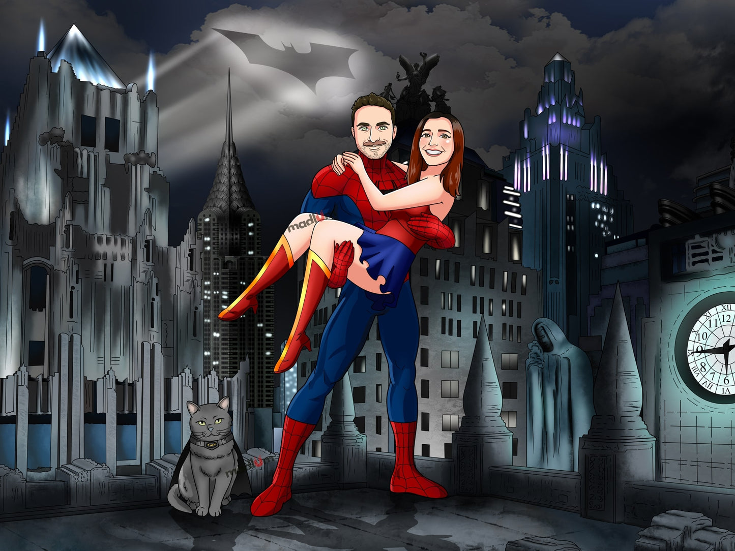 Portrait de couple : transformez-vous en super-héros !