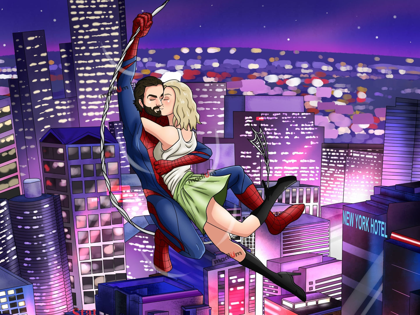 Portrait de couple : transformez-vous en super-héros !