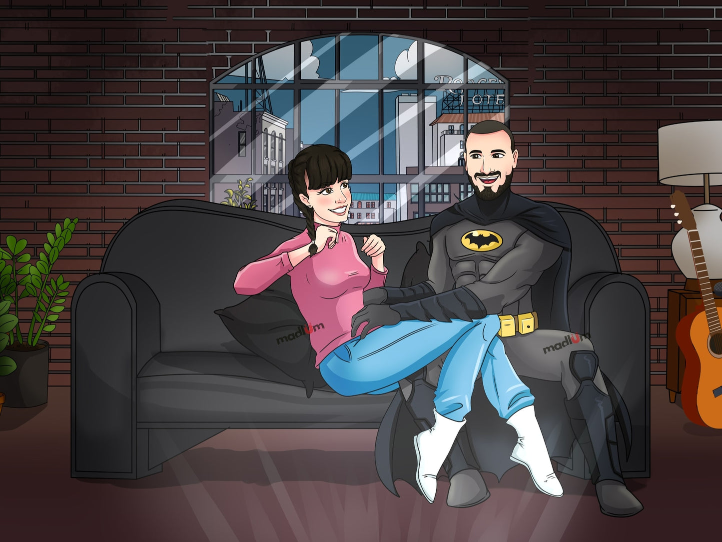 Portrait de couple : transformez-vous en super-héros !