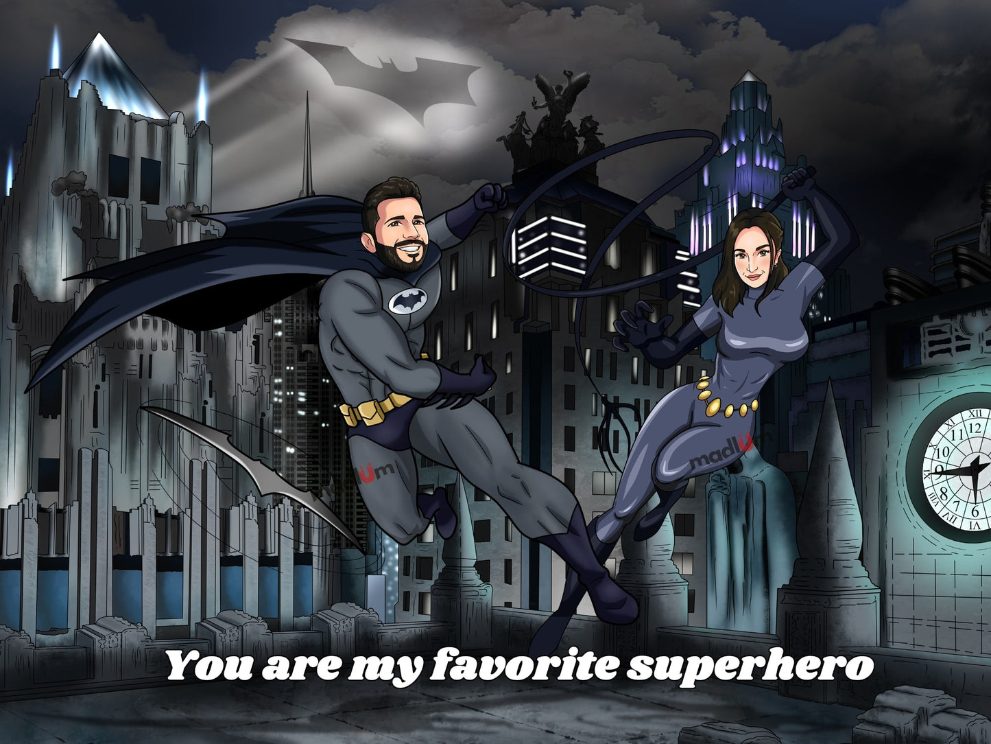 Portrait de couple : transformez-vous en super-héros !