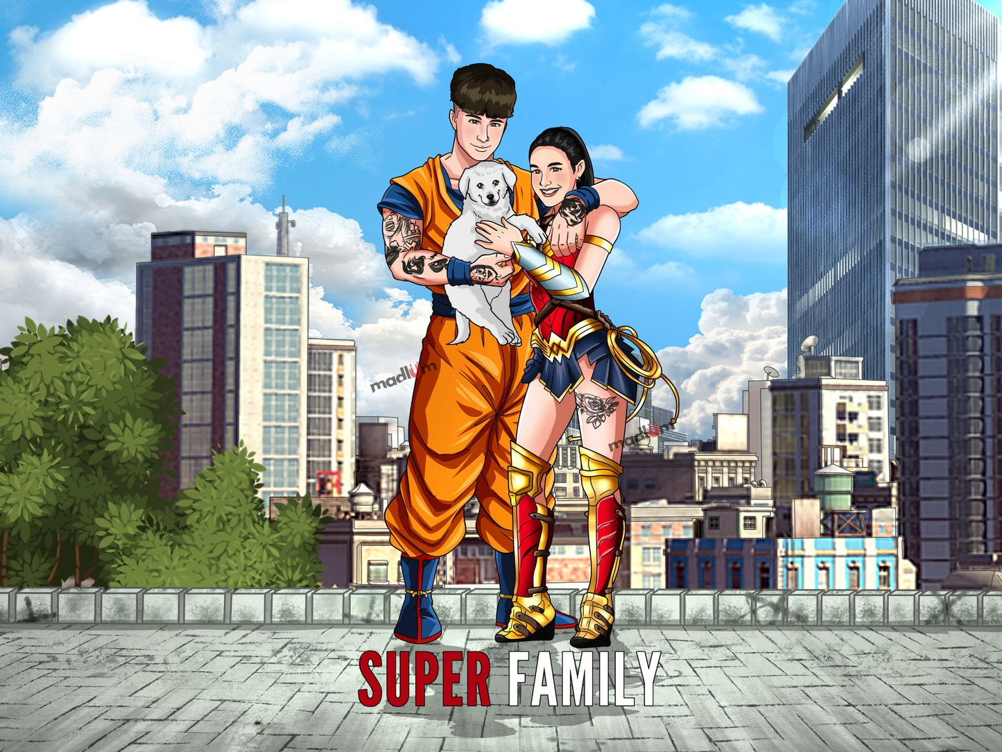 Portrait de couple : transformez-vous en super-héros !
