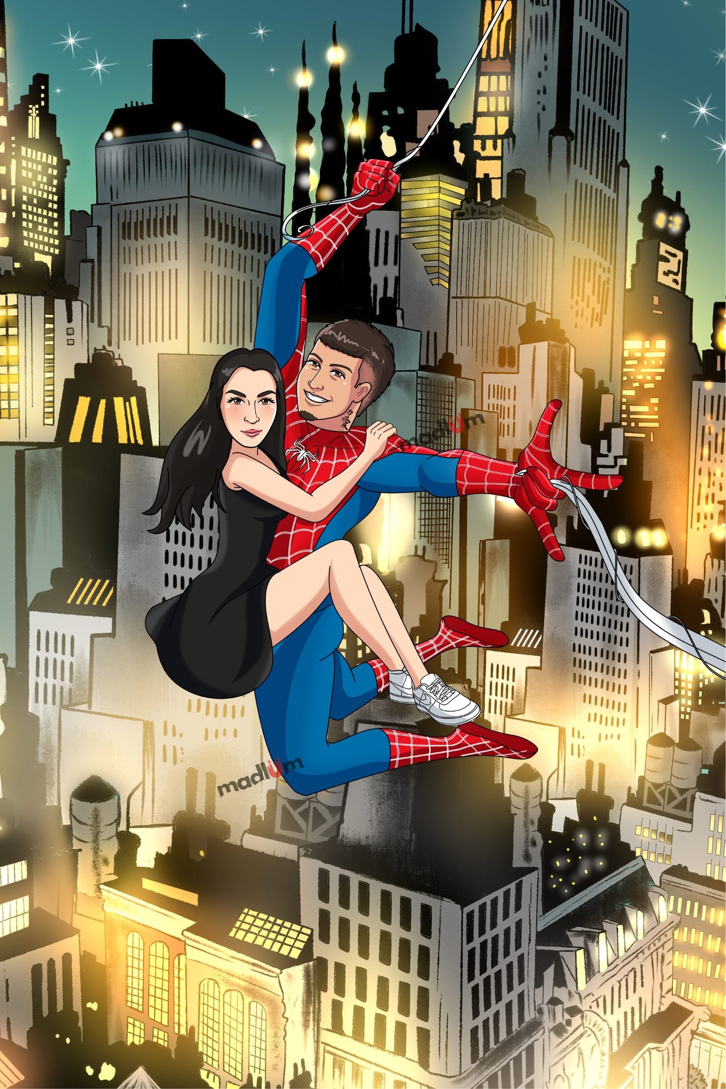 Portrait de couple : transformez-vous en super-héros !