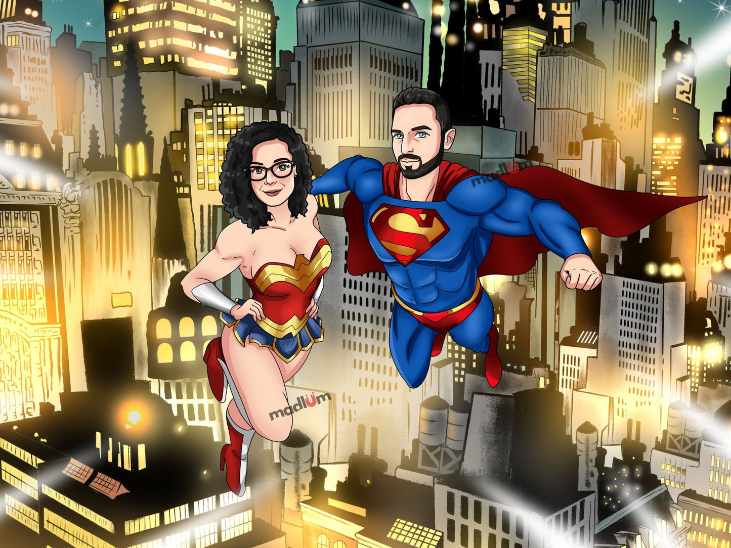 Portrait de couple : transformez-vous en super-héros !