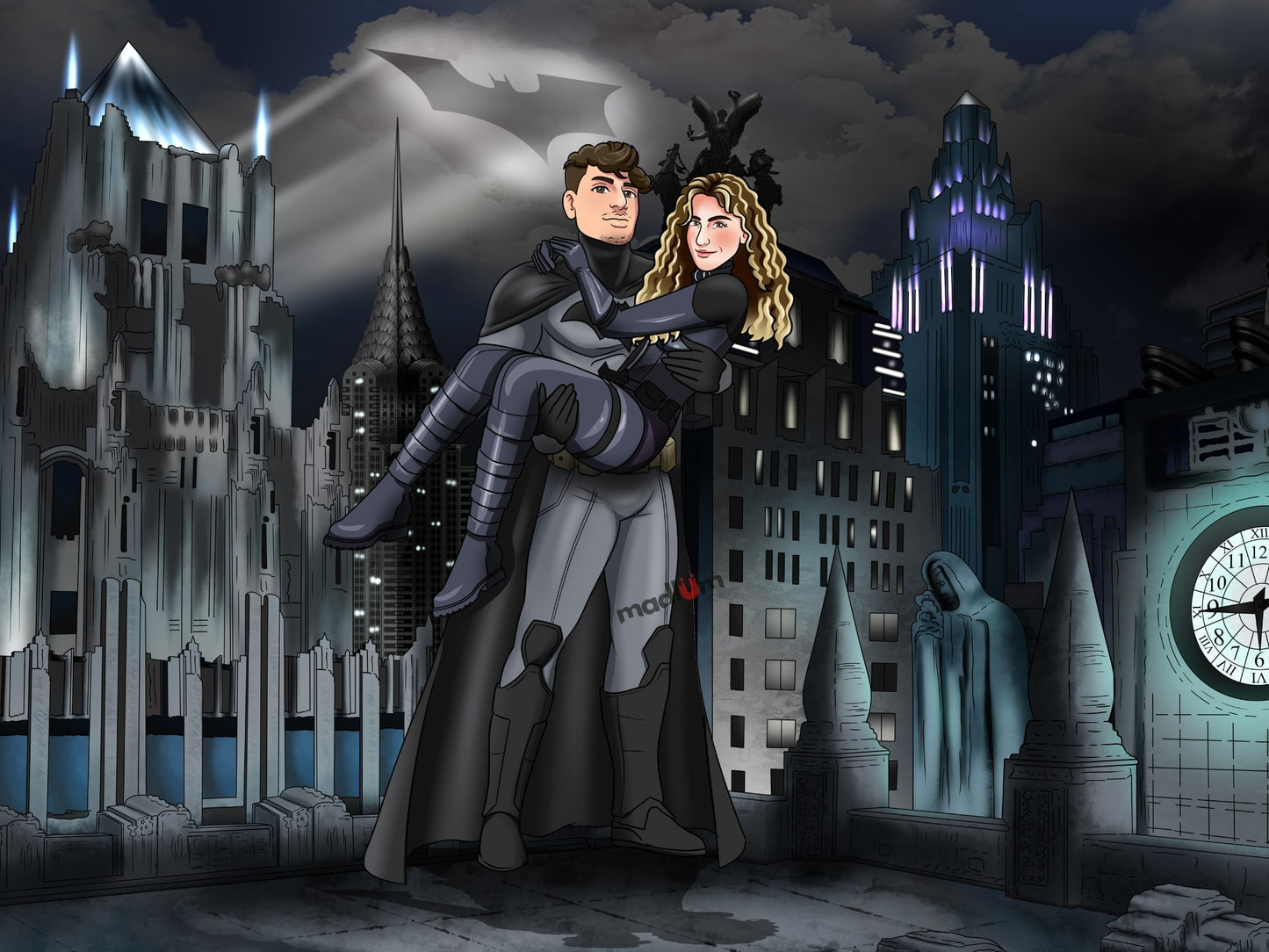 Portrait de couple : transformez-vous en super-héros !