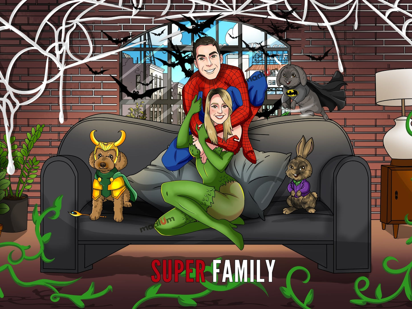 Portrait de couple : transformez-vous en super-héros !