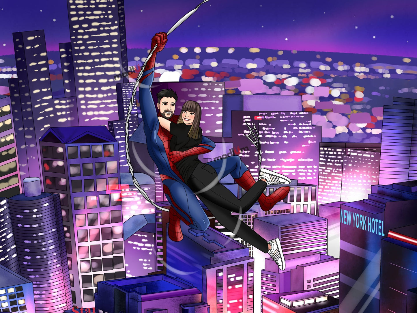 Portrait de couple : transformez-vous en super-héros !