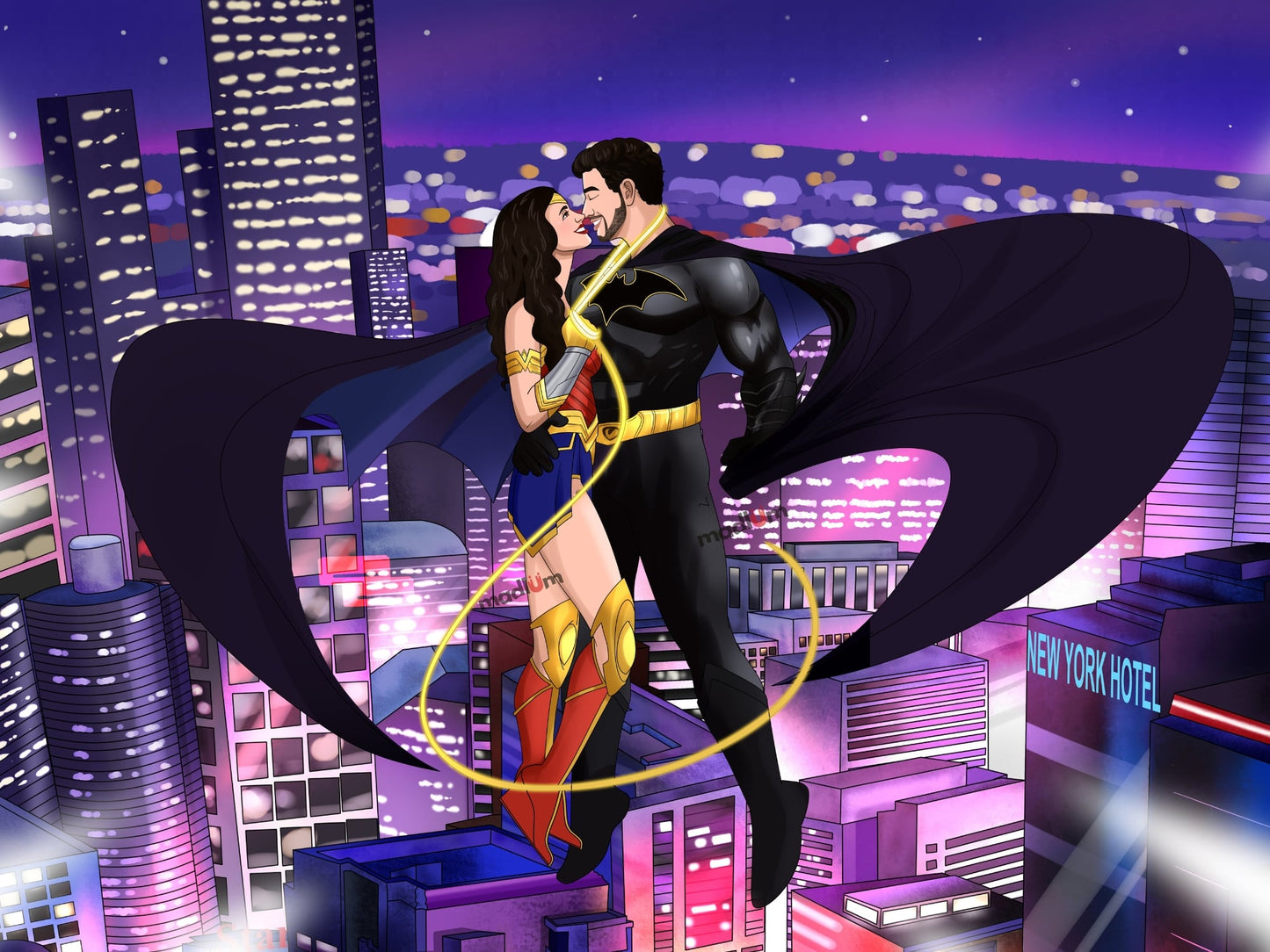 Portrait de couple : transformez-vous en super-héros !