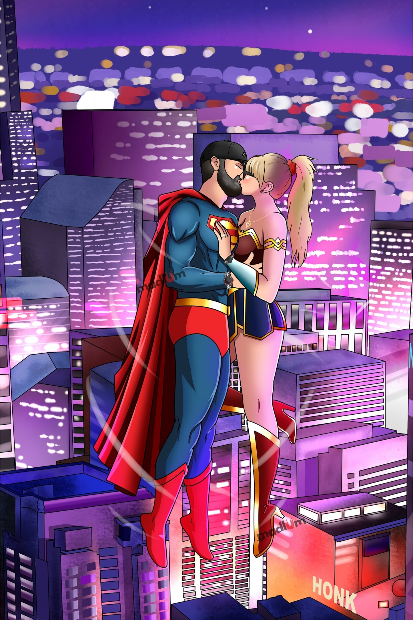 Portrait de couple : transformez-vous en super-héros !