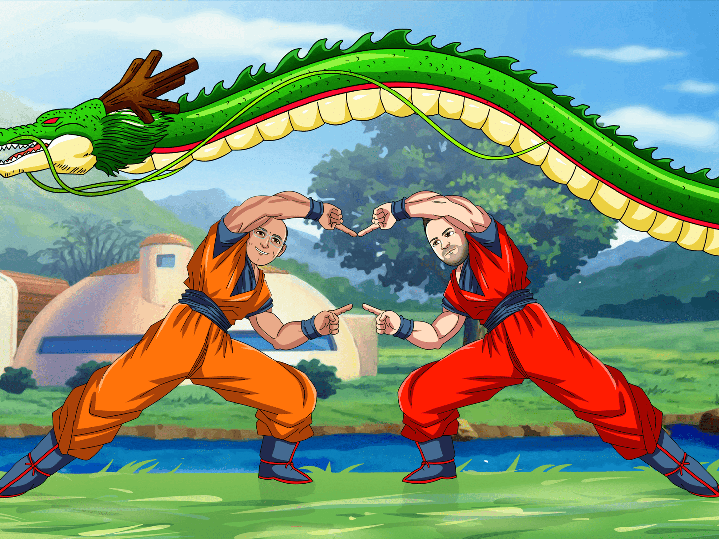 Aangepast Portret Wordt Super Saiyan