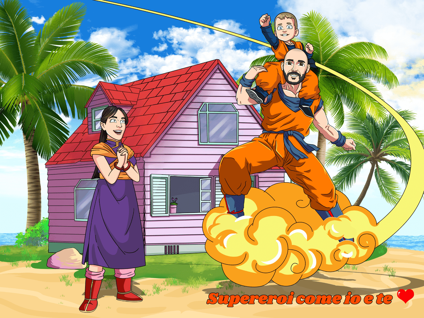 Aangepast Portret Wordt Super Saiyan