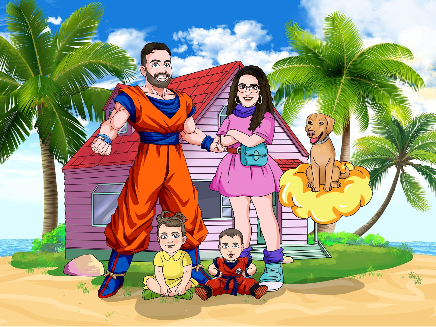 Aangepast Portret Wordt Super Saiyan