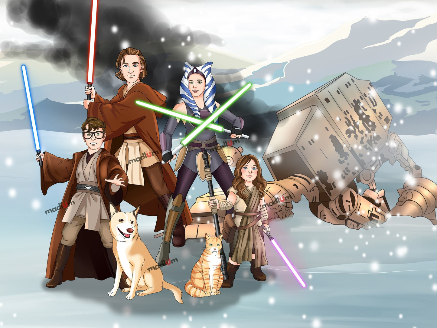 Portrait Personnalisé Devenez un Jedi