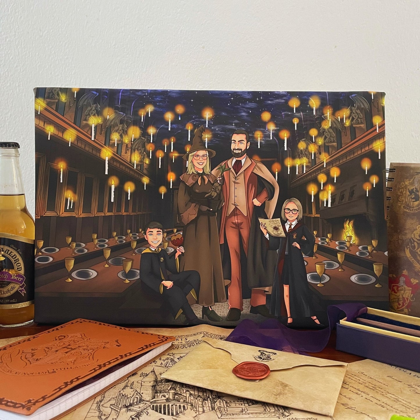 Portrait personnalisé - De Moldus à Sorciers !