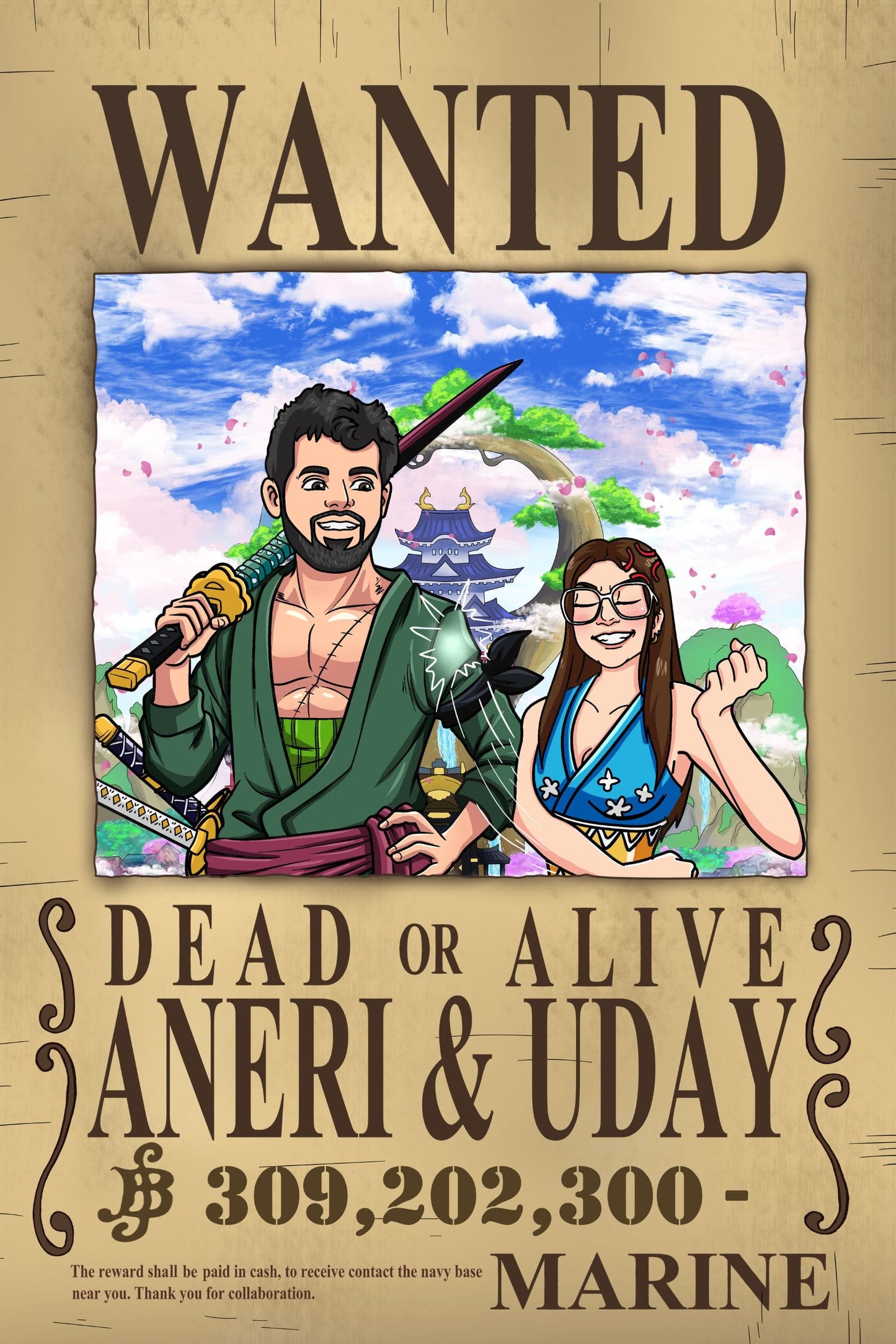 Aangepast Portret One Piece