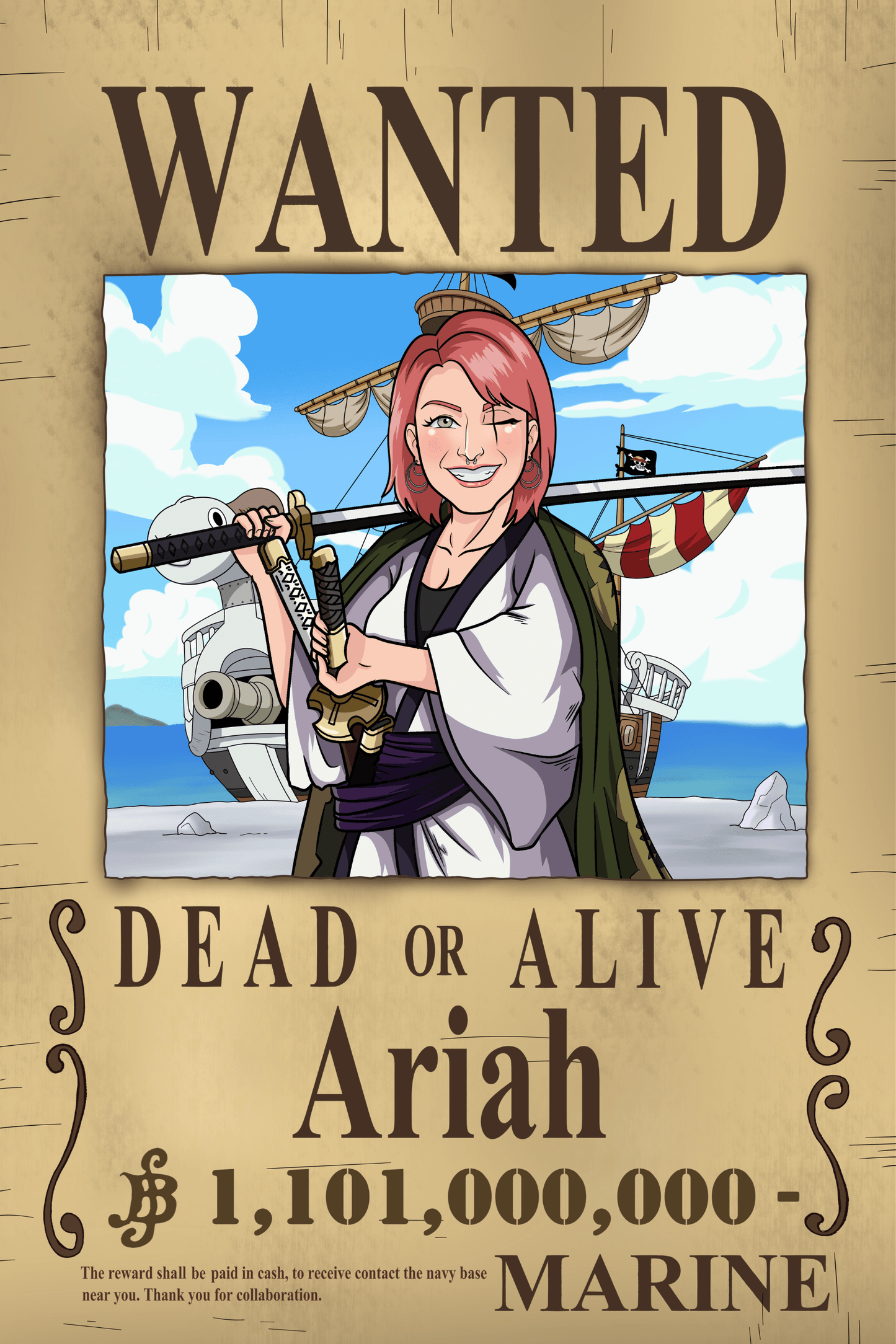 Aangepast Portret One Piece
