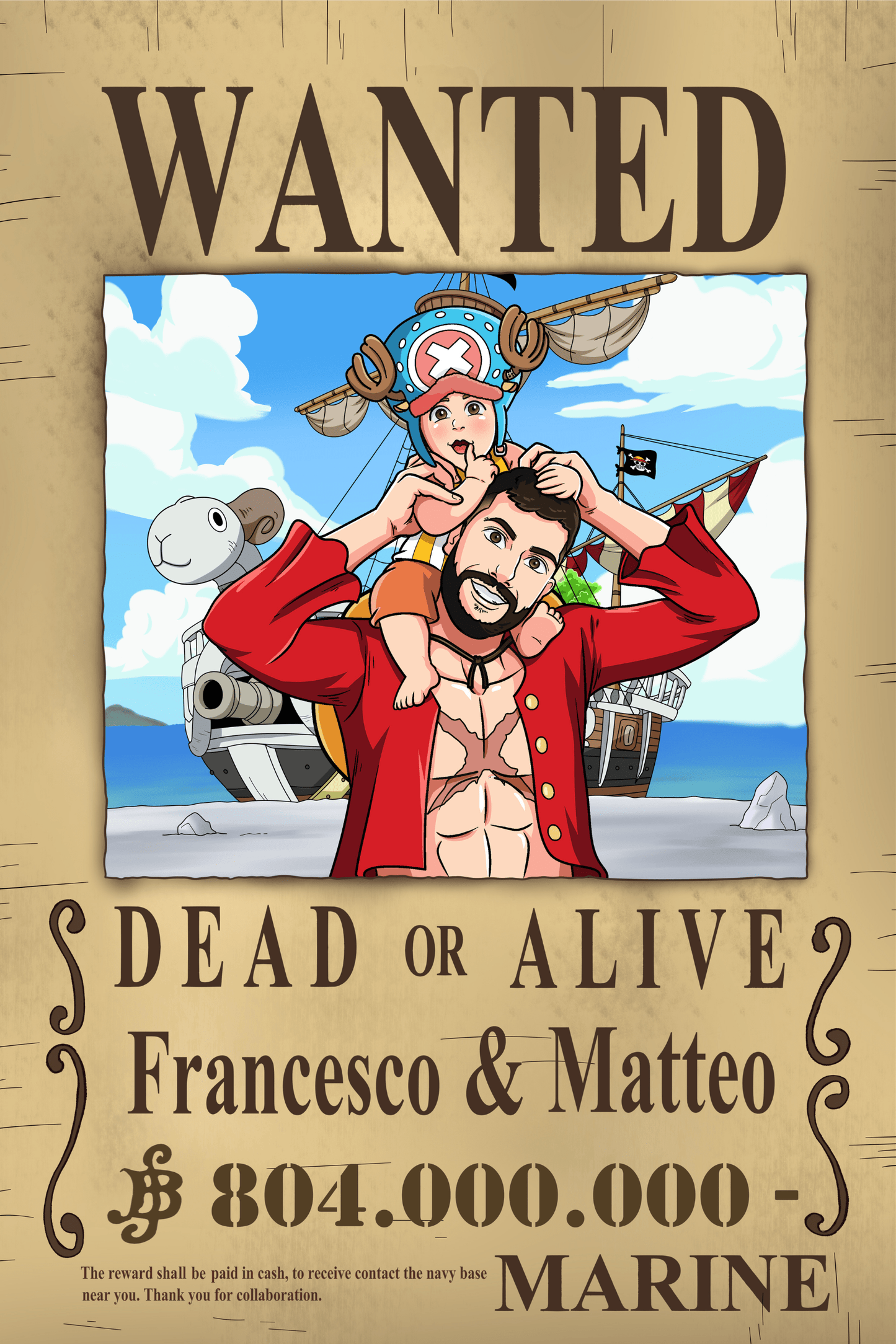 Aangepast Portret One Piece