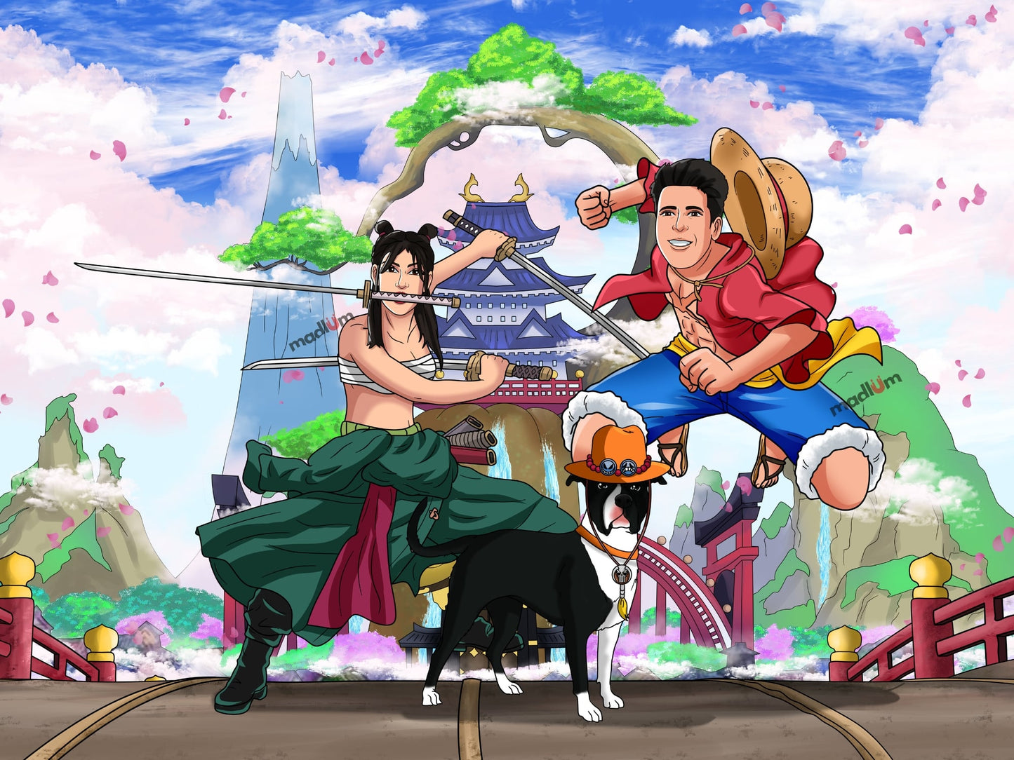 Aangepast One Piece Volledig Lichaam Portret