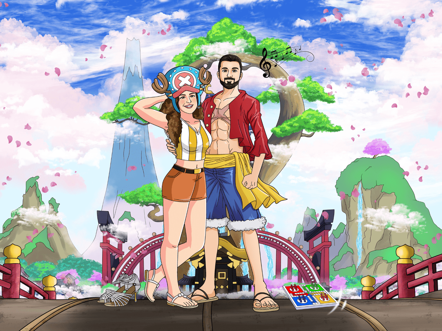 Aangepast One Piece Volledig Lichaam Portret
