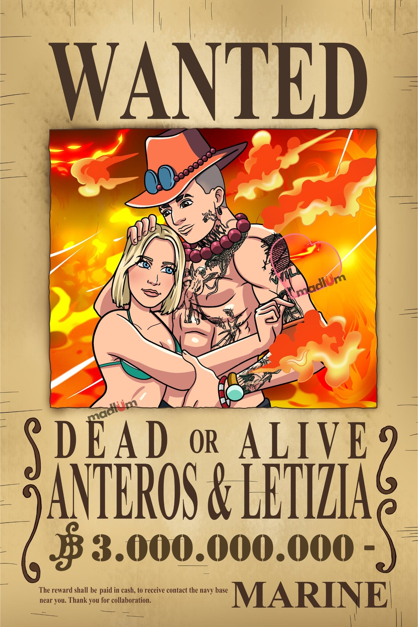 Aangepast Portret One Piece