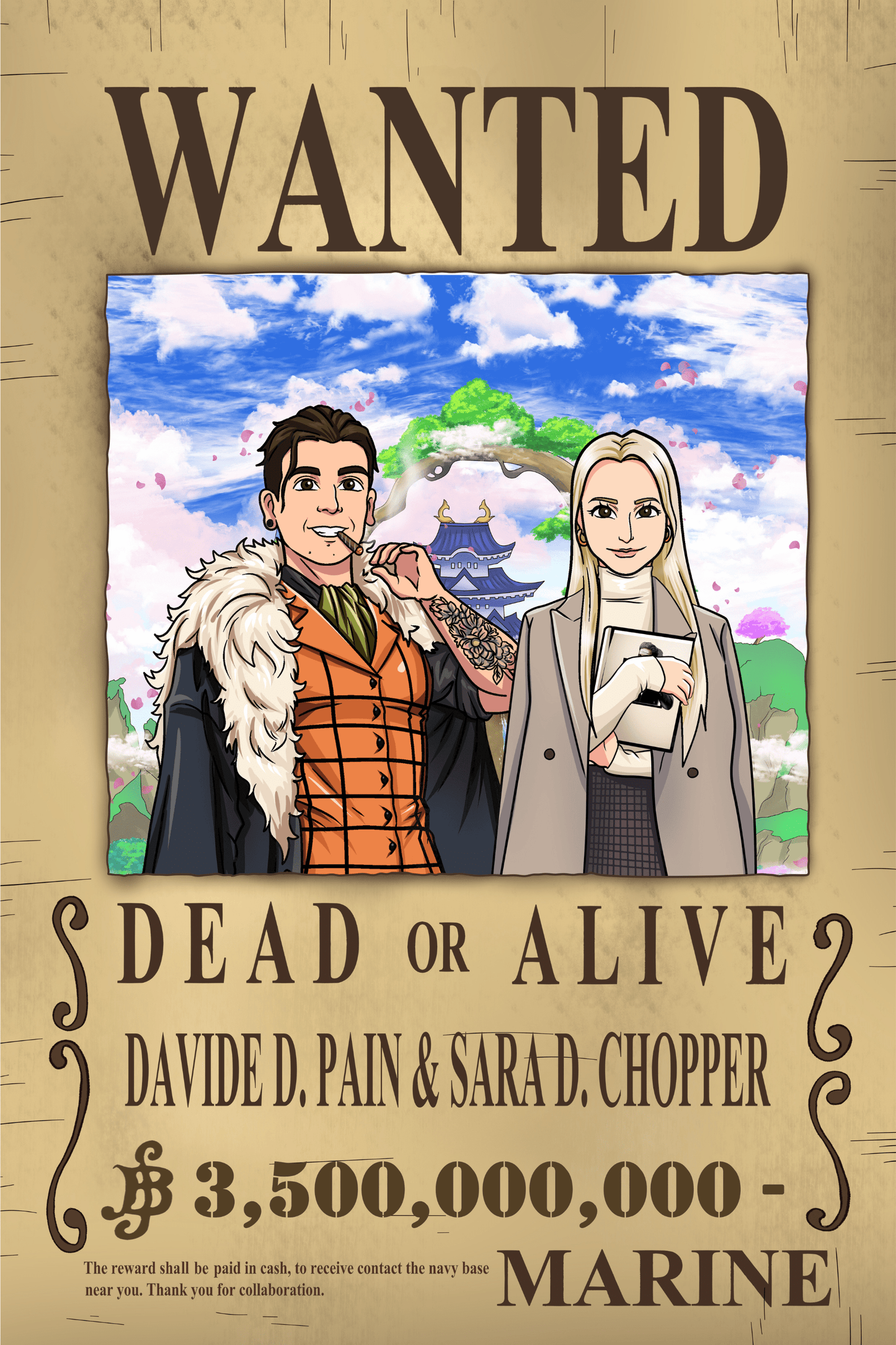 Aangepast Portret One Piece