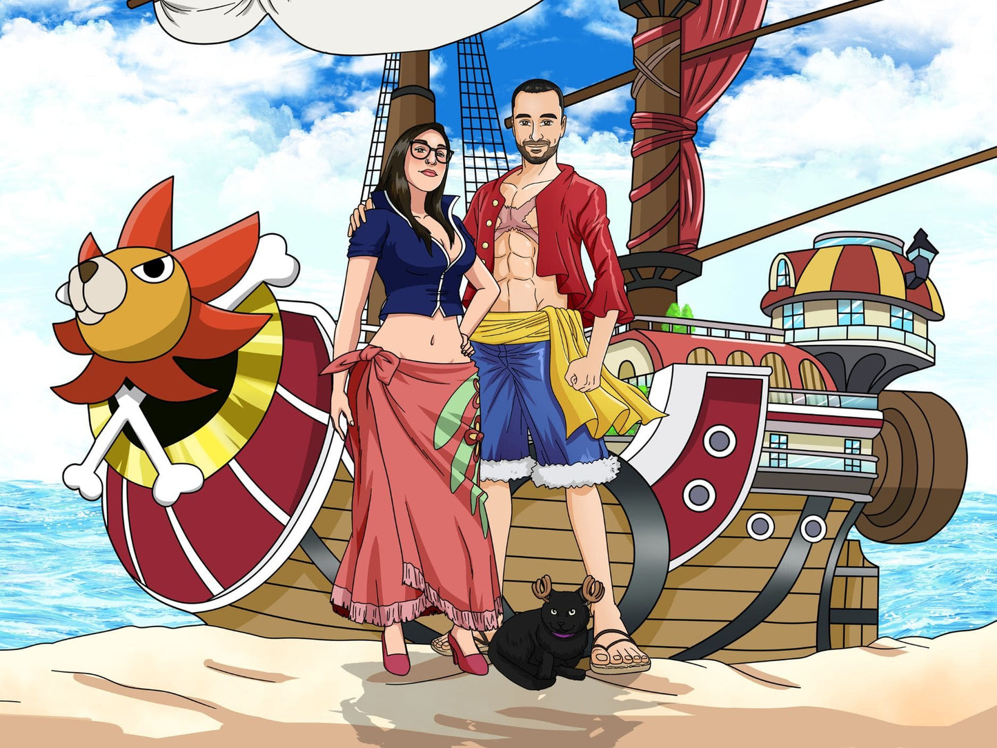 Aangepast One Piece Volledig Lichaam Portret