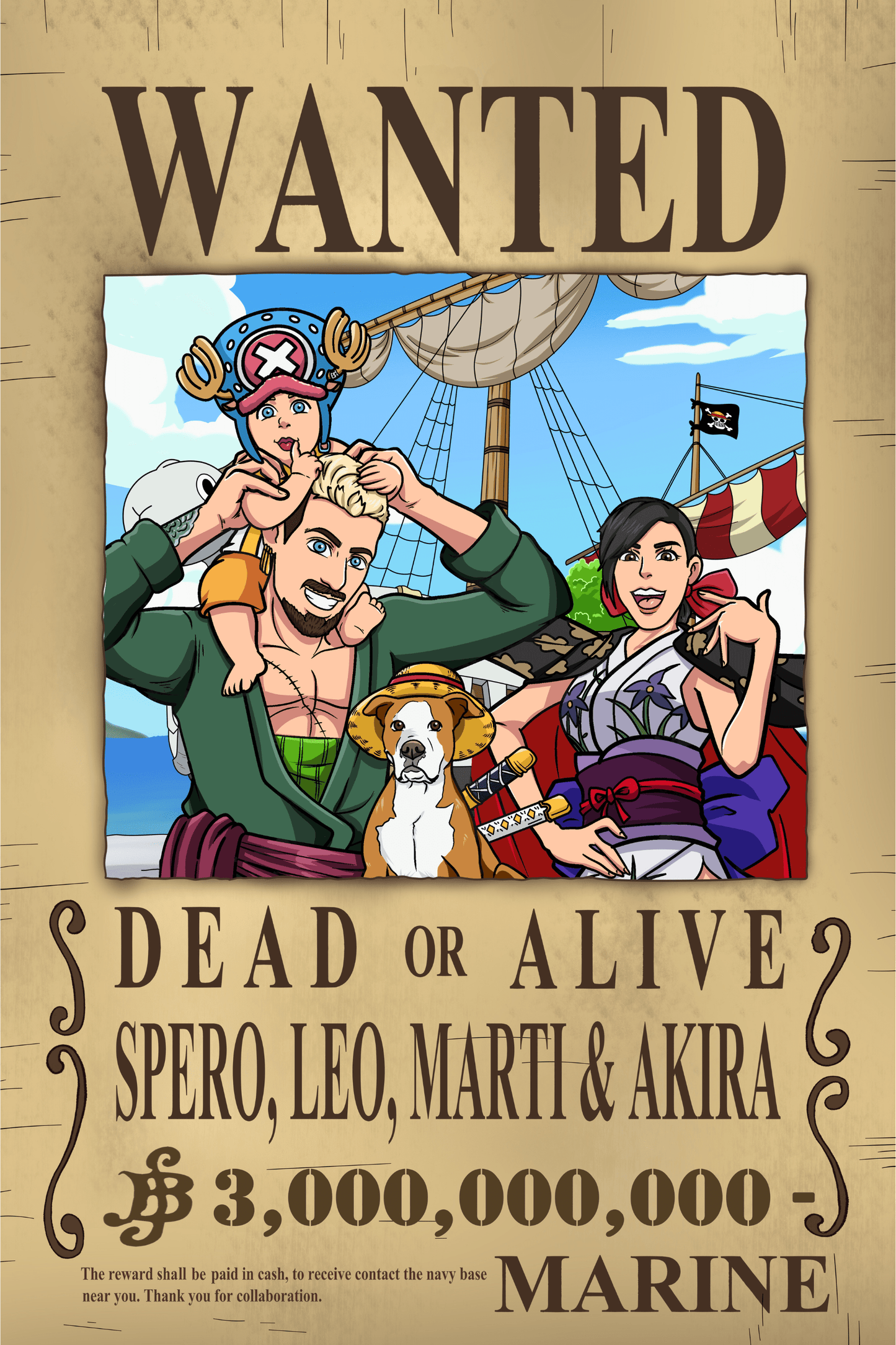 Aangepast Portret One Piece
