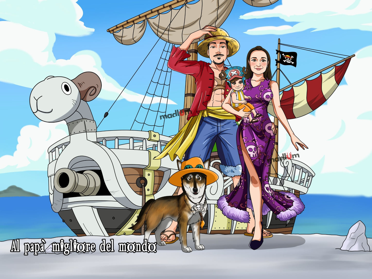 Aangepast One Piece Volledig Lichaam Portret