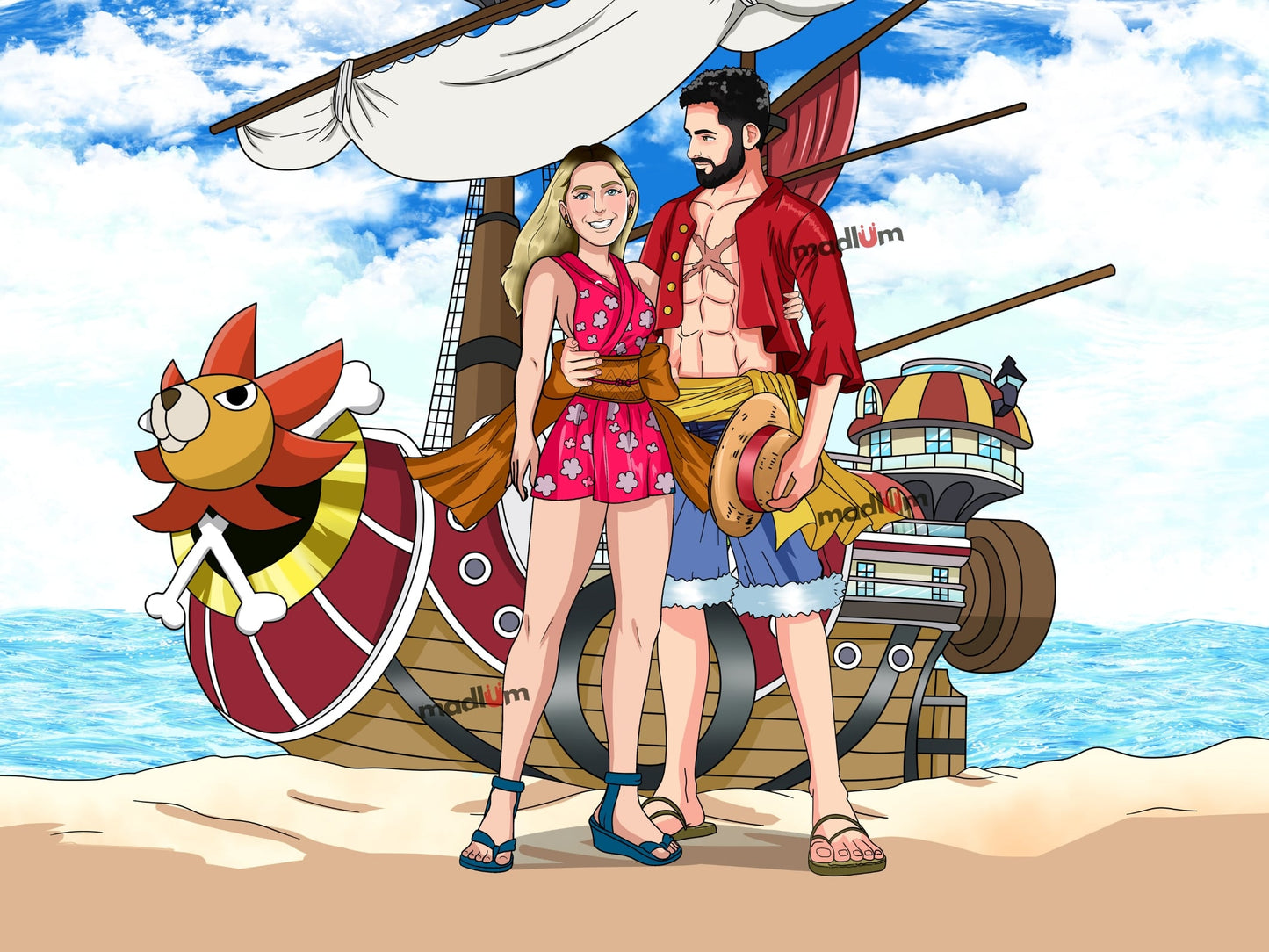 Aangepast One Piece Volledig Lichaam Portret