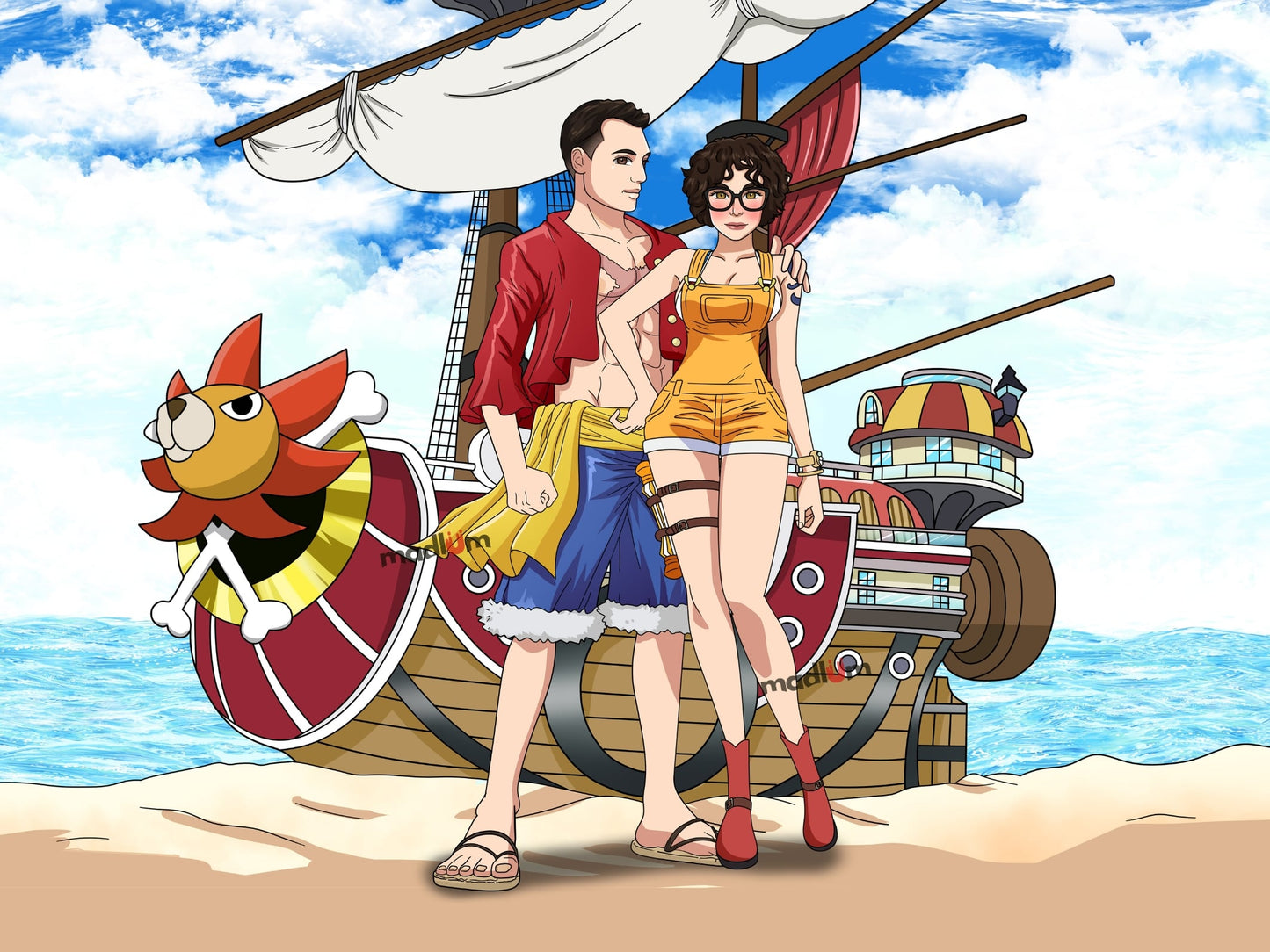 Aangepast One Piece Volledig Lichaam Portret