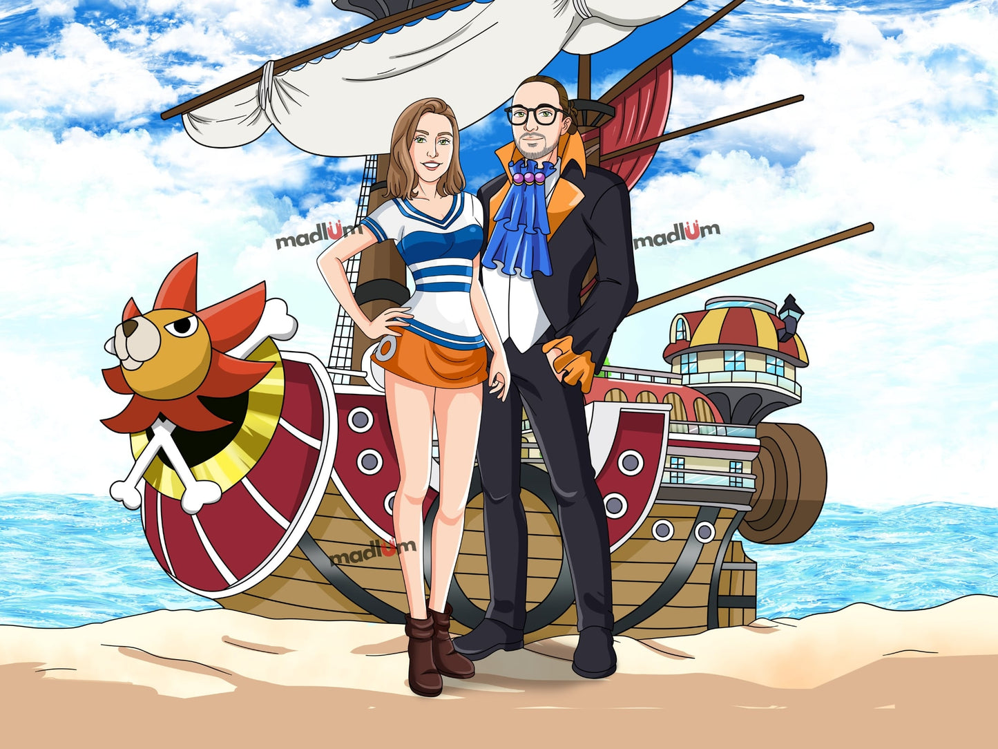 Aangepast One Piece Volledig Lichaam Portret