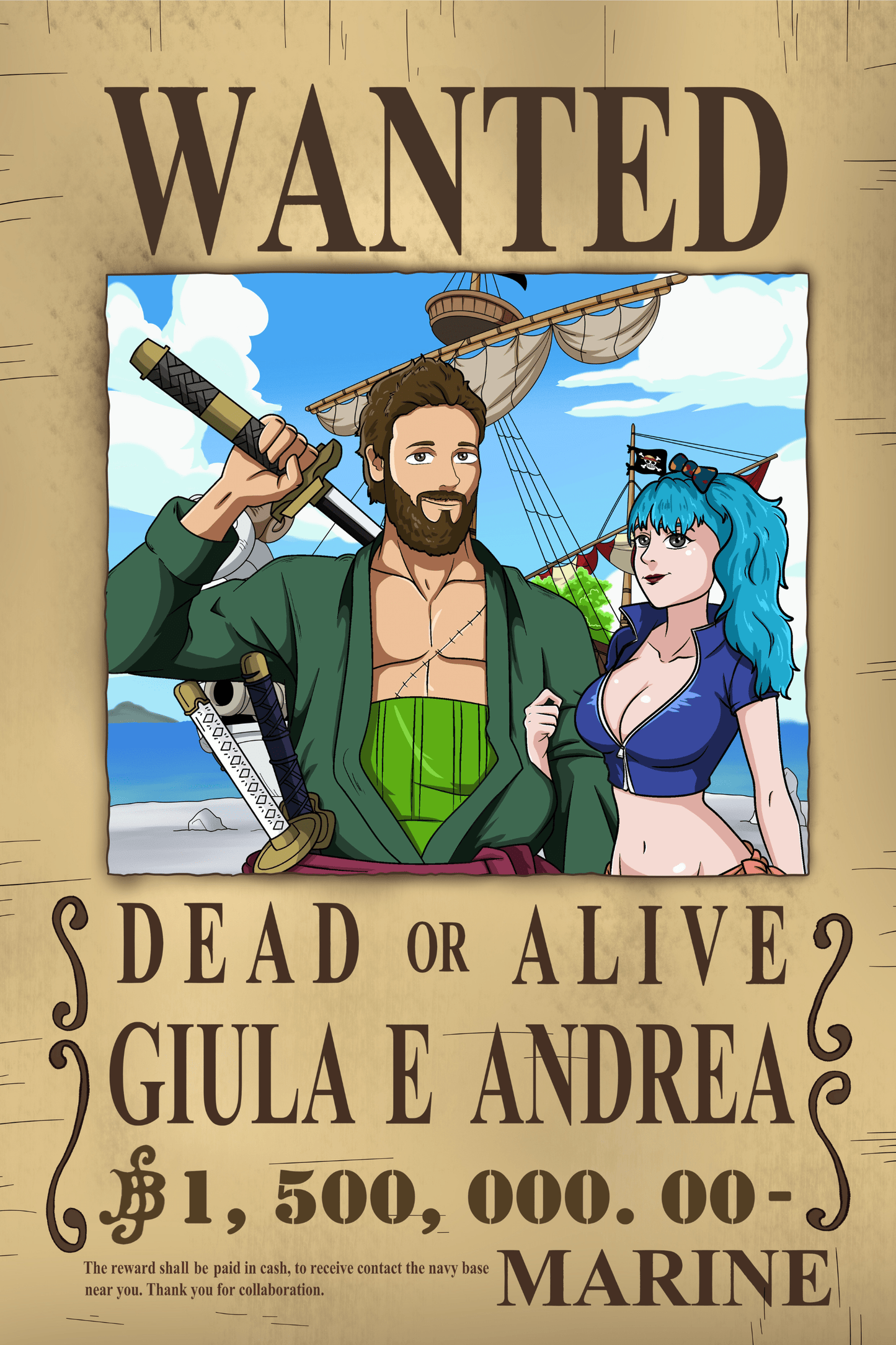Aangepast Portret One Piece