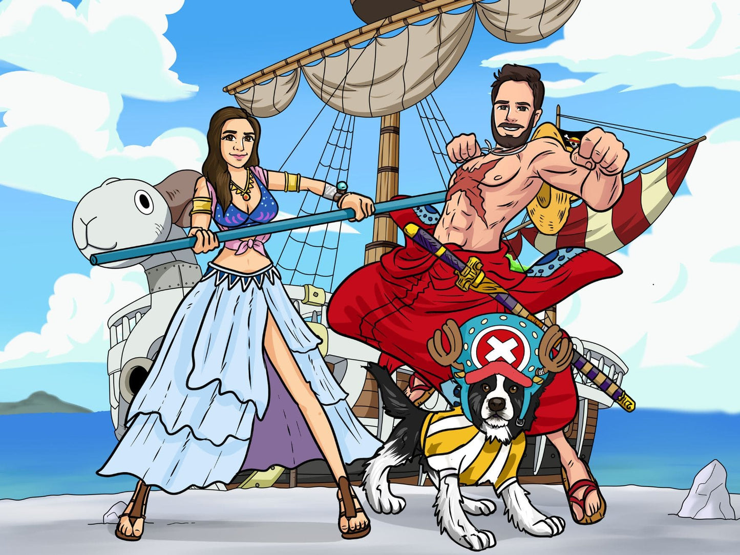 Aangepast One Piece Volledig Lichaam Portret