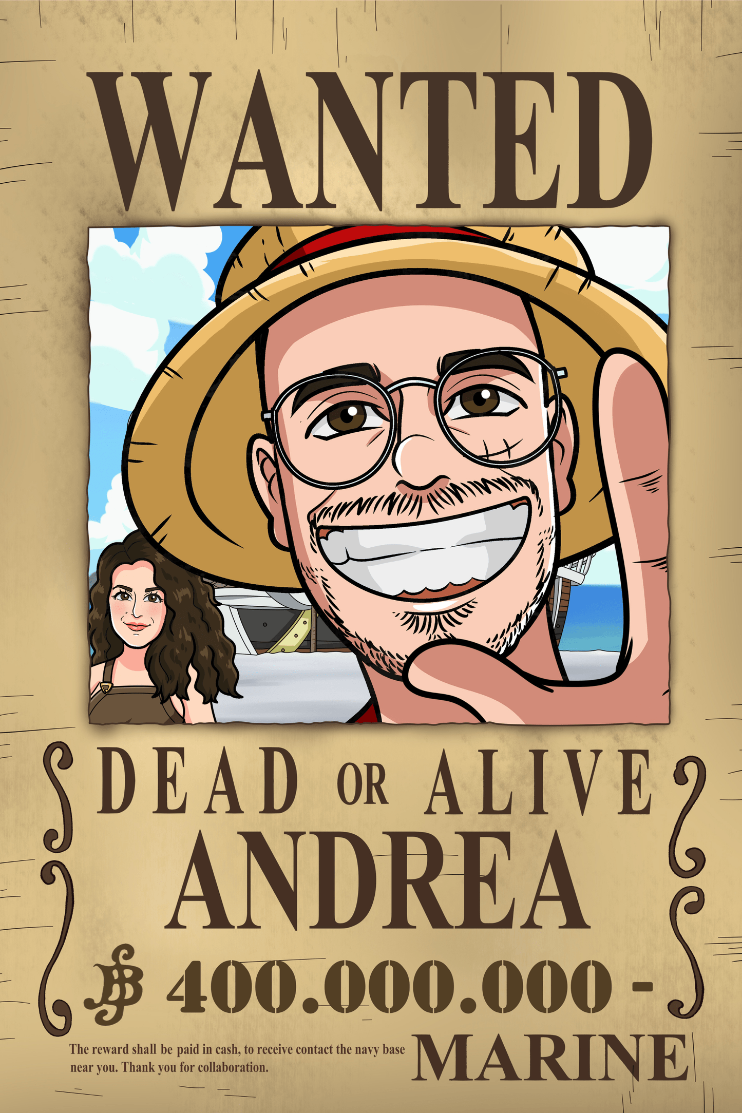 Aangepast Portret One Piece