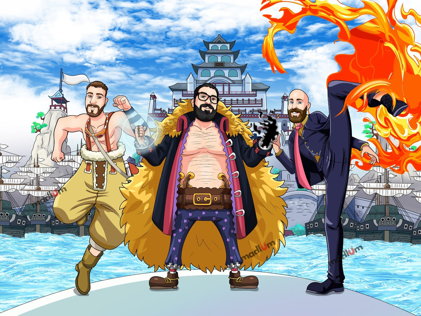 Aangepast One Piece Volledig Lichaam Portret