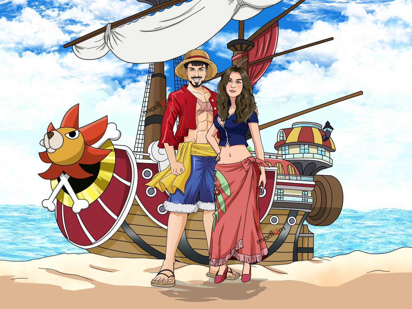Aangepast One Piece Volledig Lichaam Portret
